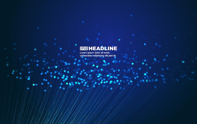 blue technology particle lines internet technology big data texture background