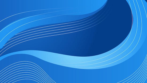 Blue Wave Abstract Background for Background Slide