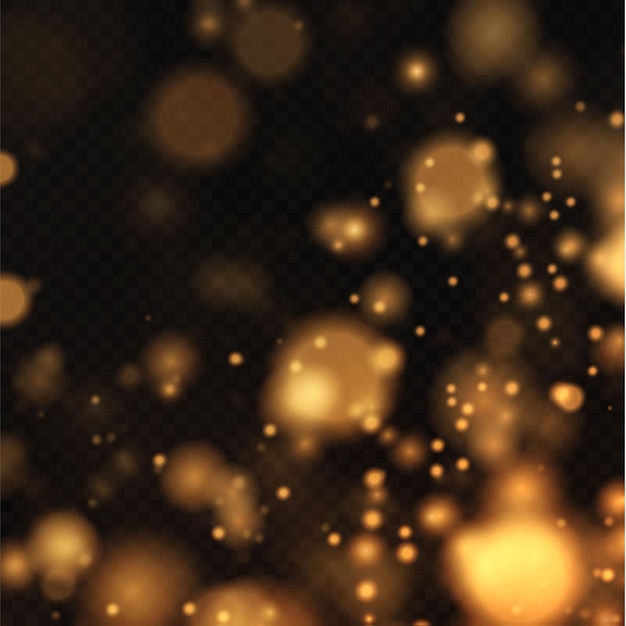 Bokeh light lights effect background Christmas background of shining dust Christmas glowing bokeh
