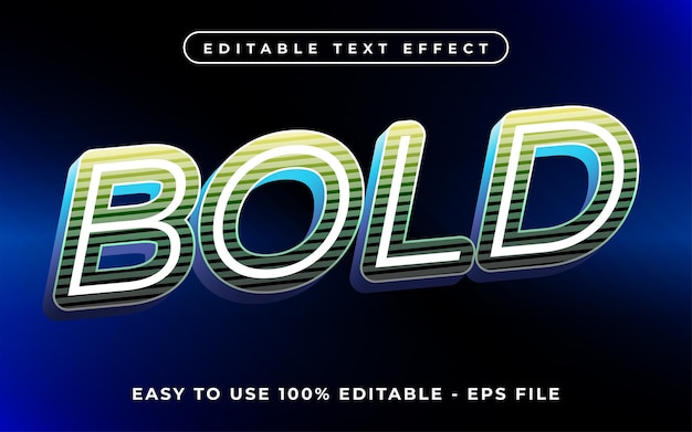 bold editable text effect mock up use for logo and business brand 3d typography template