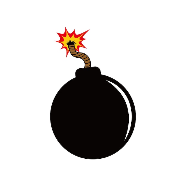 bomb cartoon vector illustration mind blowing sign and symbol