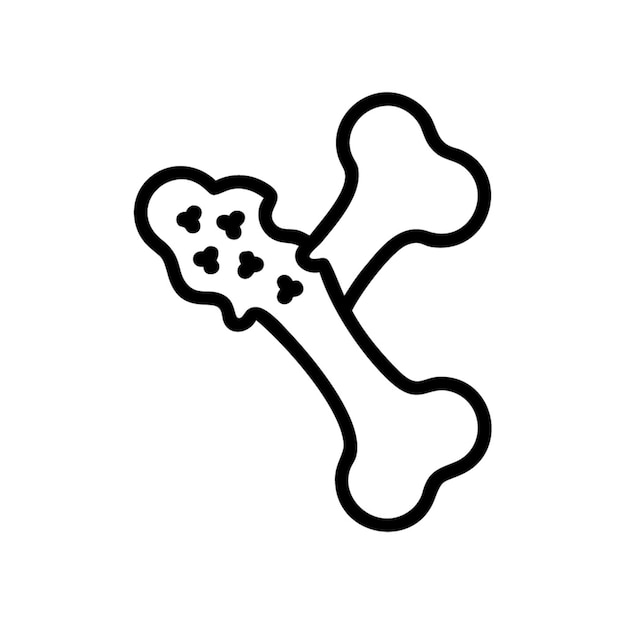 bone cancer icon cartoon vector