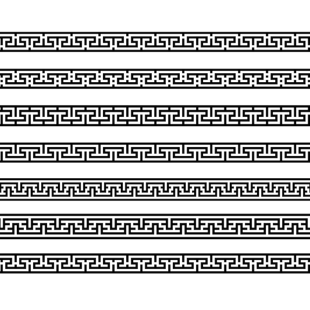 border decoration elements patterns geometric line pattern seamless fabric textile texture style