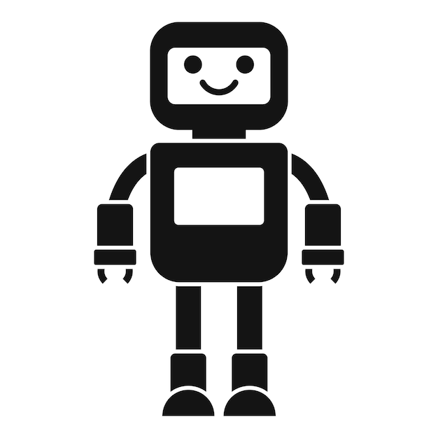 bot robot icon simple illustration of bot robot vector icon for web design isolated on white background