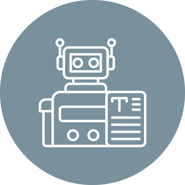 bots copywriting icon vector image can be used for digital marketing