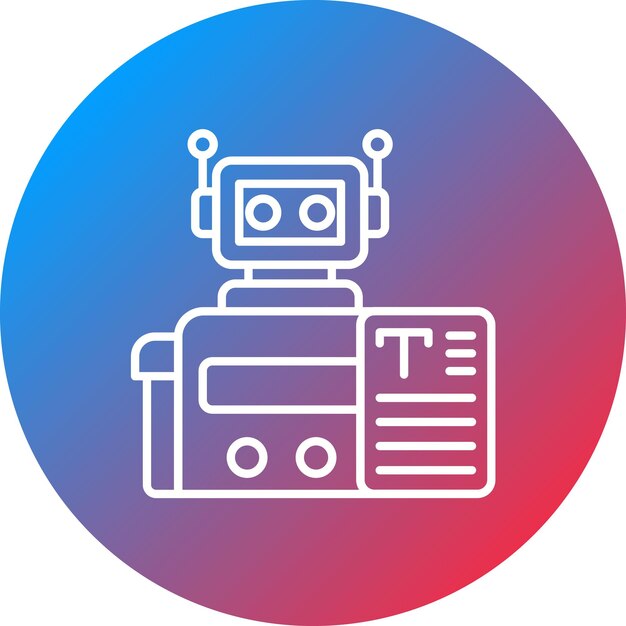 bots copywriting icon vector image can be used for digital marketing
