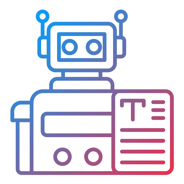 bots copywriting icon vector image can be used for digital marketing