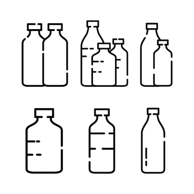 bottle icon flat vector design illustration