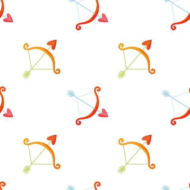 bows with arrows seamless pattern for valentine s day designs wrapping paper greeting cards