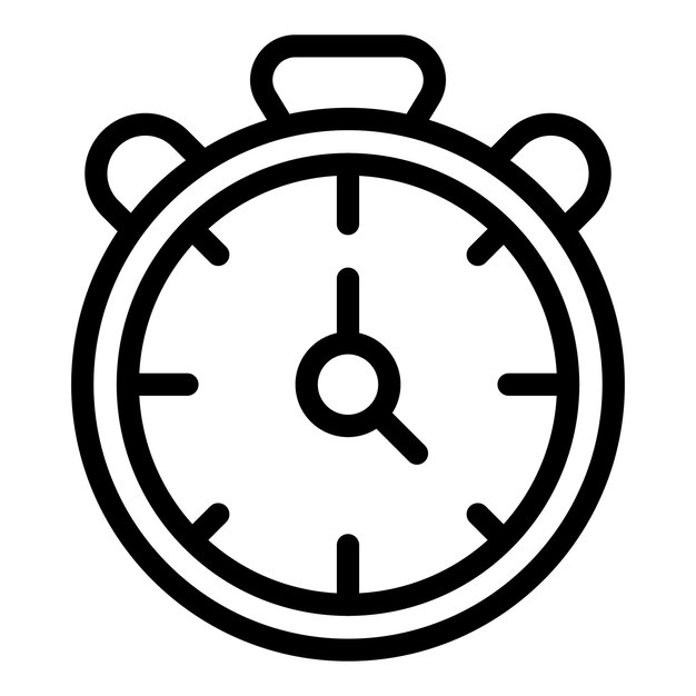 Boxing stopwatch icon outline vector Boxer fight Champion box