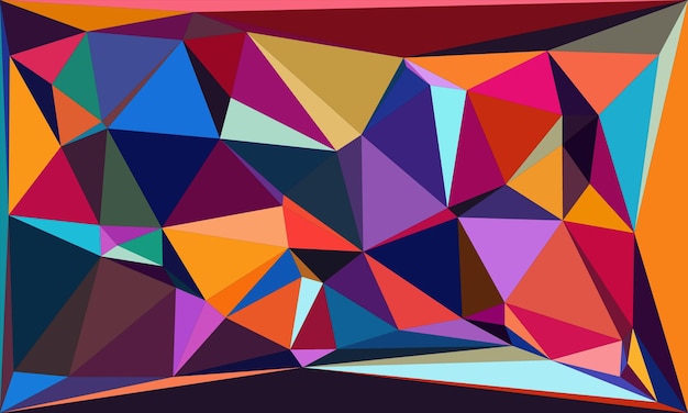Bright and Bold Polygon Background Collection for Creative Digital Projects