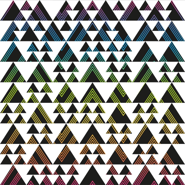 Bright triangle seamless pattern