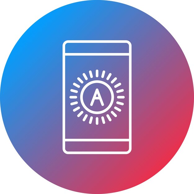 Brightness Auto icon vector image Can be used for Mobile UI UX
