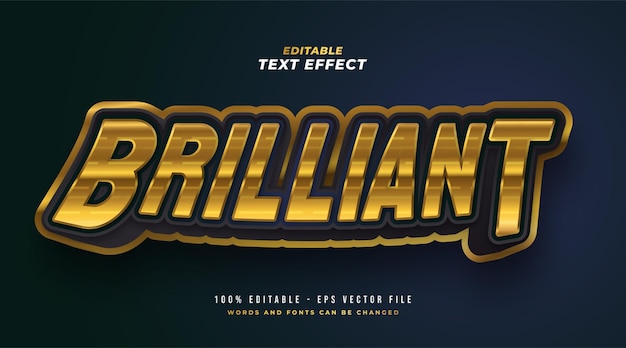 Brilantní upravitelný efekt stylu textu