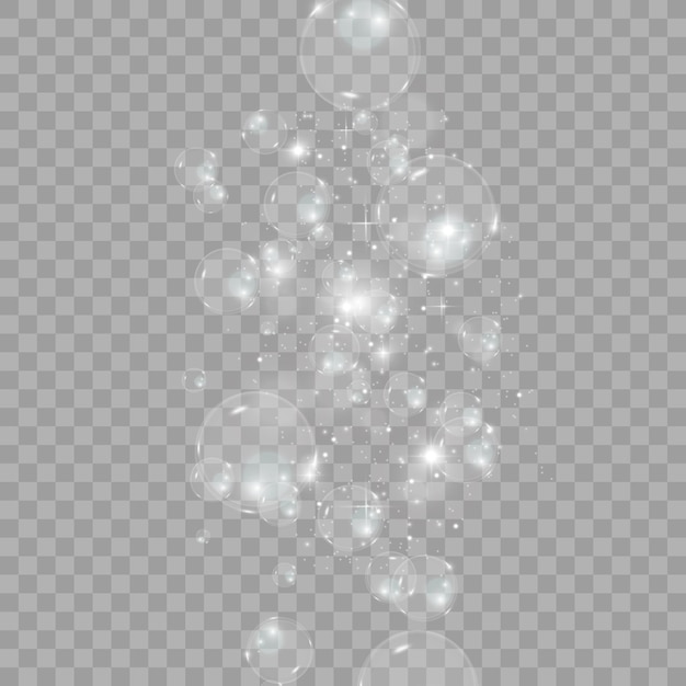 bubble vector. soap bubble on a transparent background. vector design.