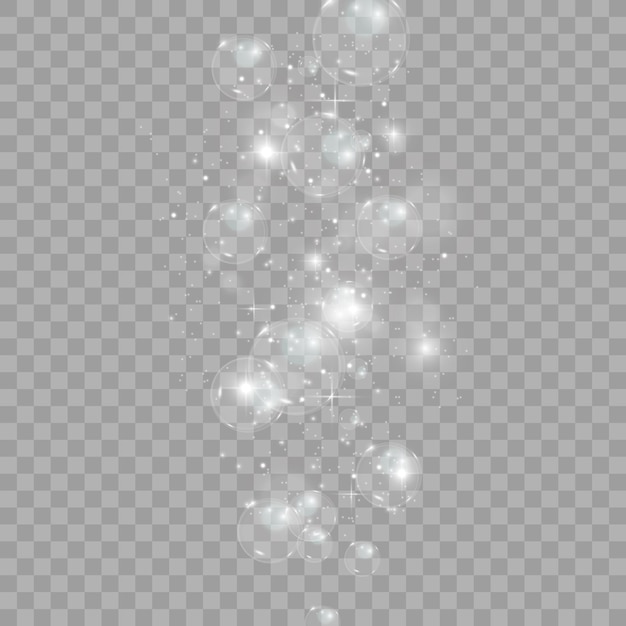 bubble vector. soap bubble on a transparent background. vector design.