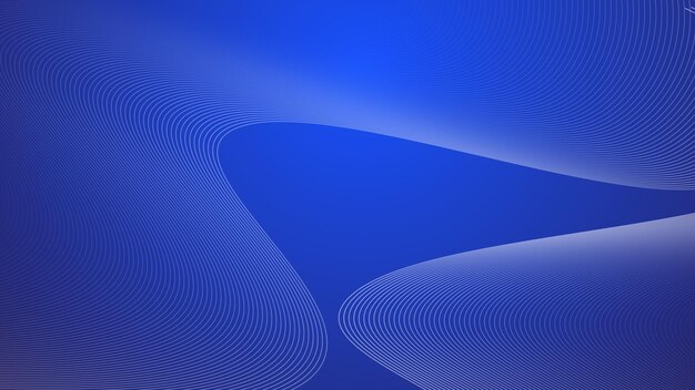 Bue wavy curve line abstract background