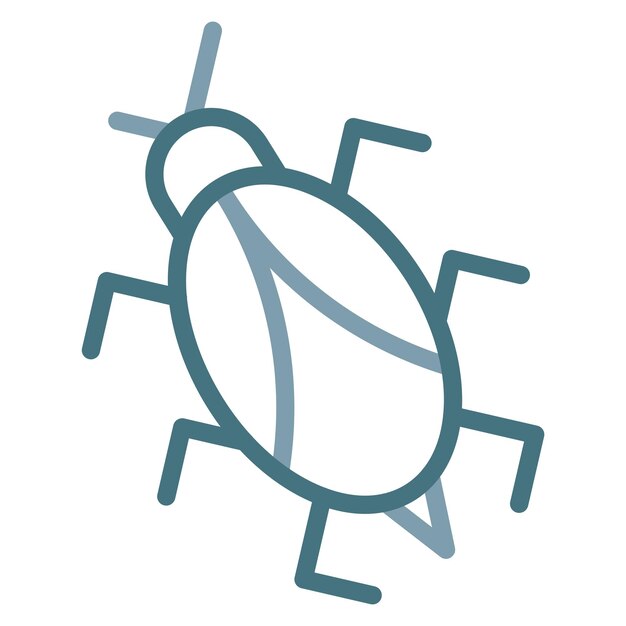 Bug icon vector image Can be used for Information Security