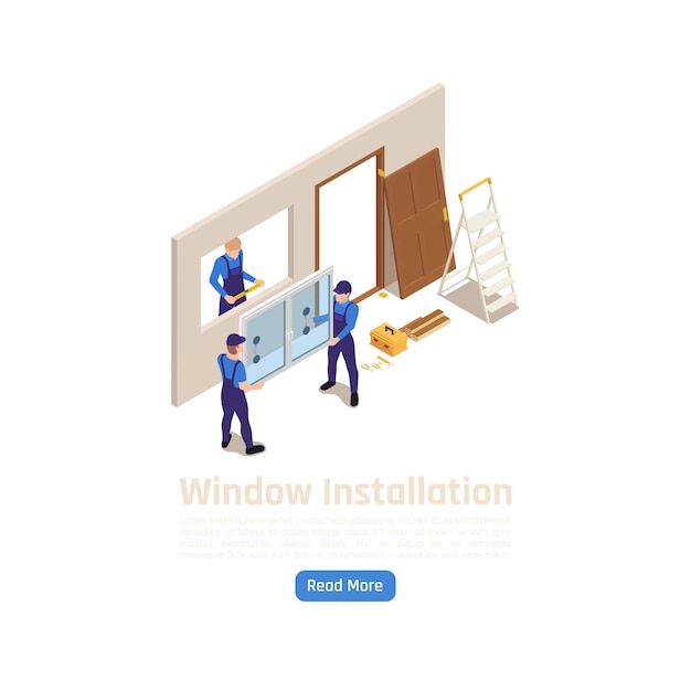building construction new pvc glass windows installation
