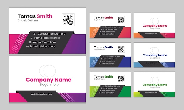 business card design template and visiting card