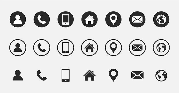 Vektor business card icons vector art