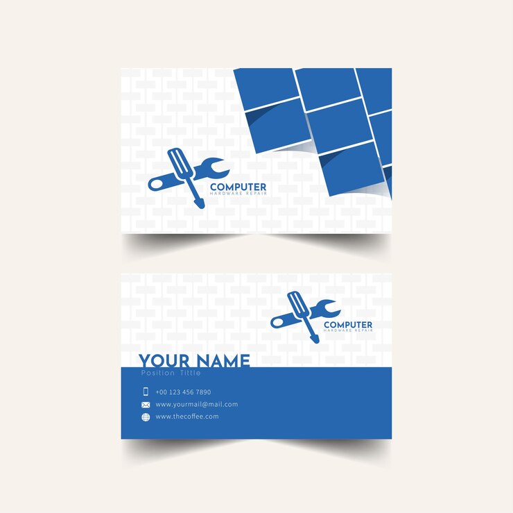 Business Card Template Fully Vector