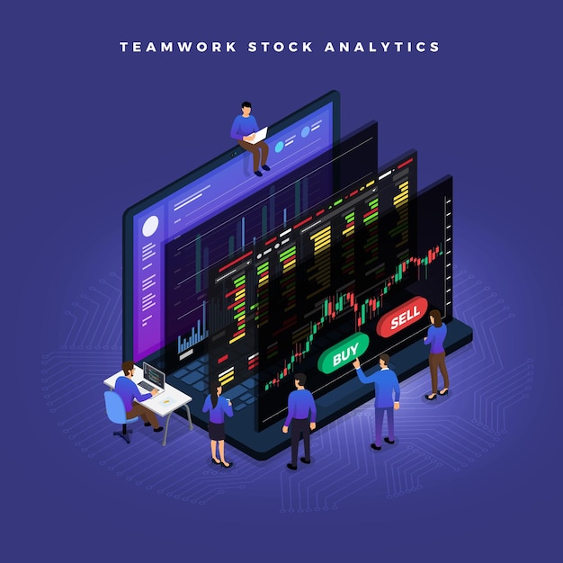 Business concept teamwork of peoples working development data analytics graph chart