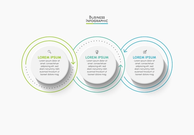 business data visualization timeline infographic icons designed for abstract background template