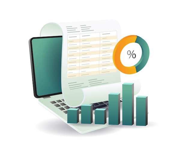 Business financial development calculation report