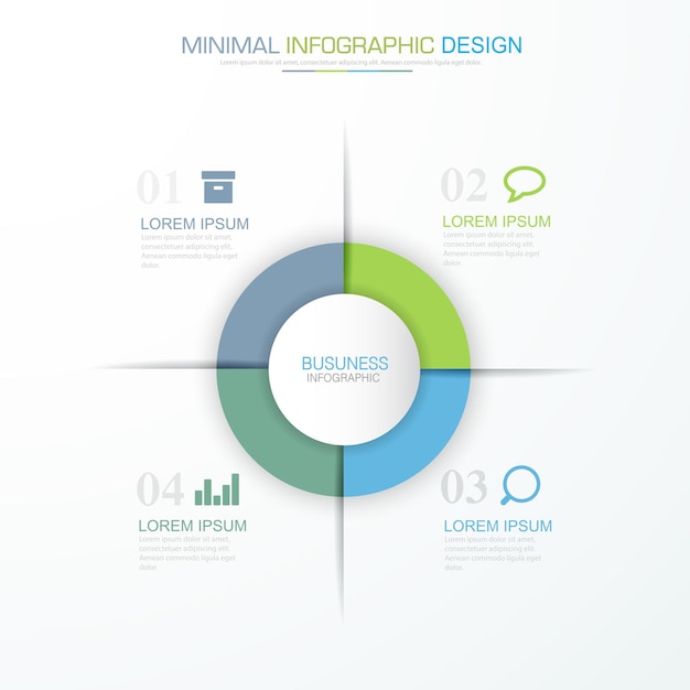Business infographic template vector design