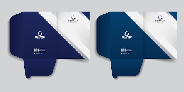Business presentation folder template for corporate business business document folder report cover