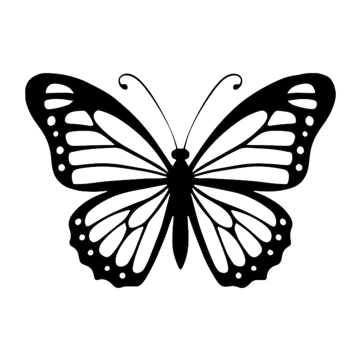 Vektor butterfly silhouette icons vector illustrations