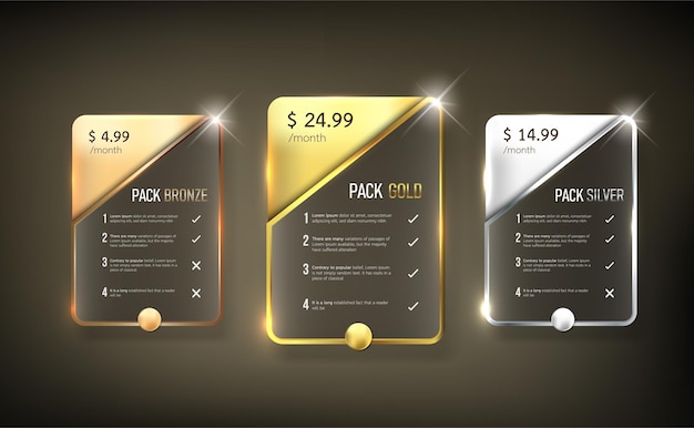 button web price table pack9