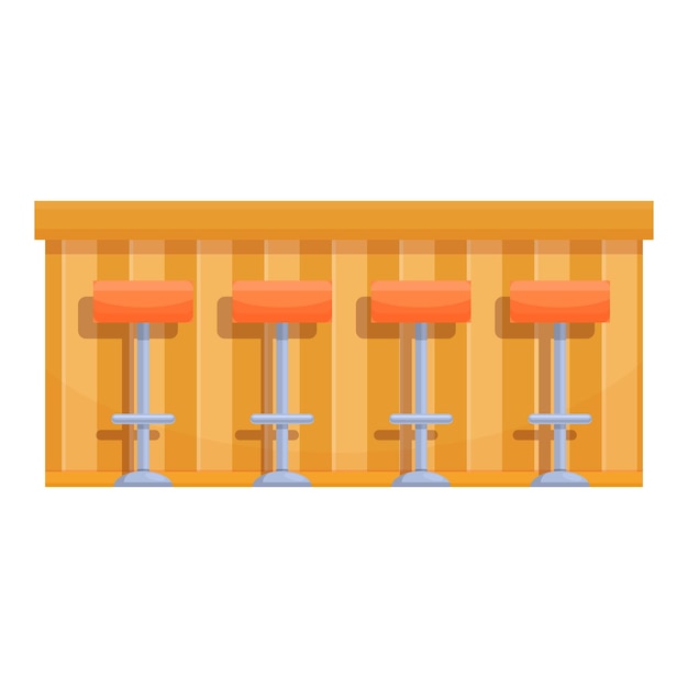 Cafetaria bar counter icon Cartoon of Cafetaria bar counter vector icon for web design isolated on white background