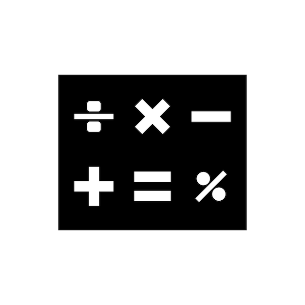 Calculating Connections A Vector Design of a Modern Calculator icon template