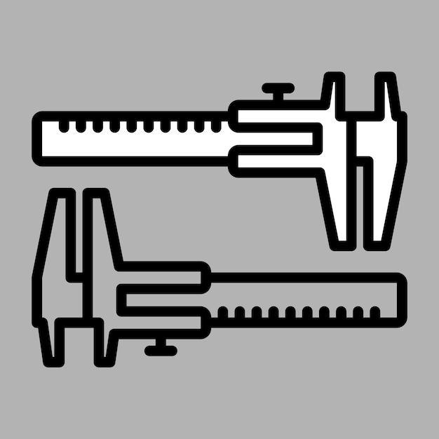 caliper vector icon2