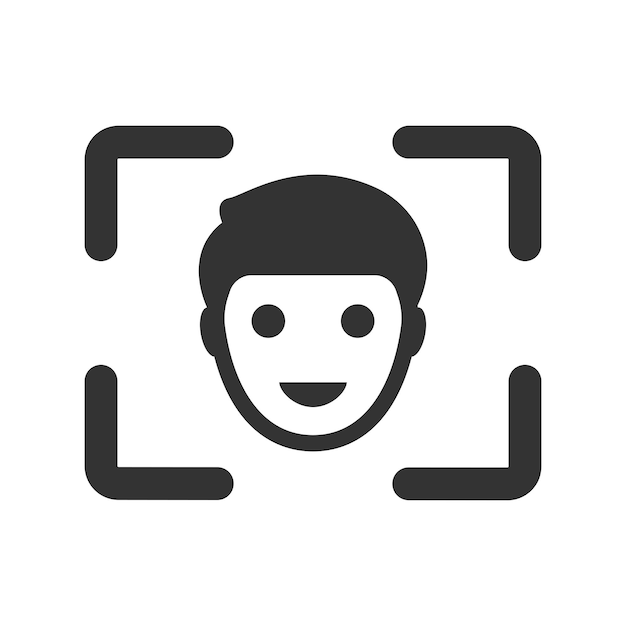 Camera face detection icon