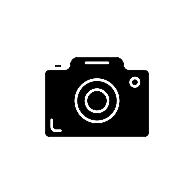 Camera icon set photographer compact camera vector symbol