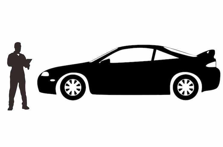 Vektor car repair silhouette vector icon