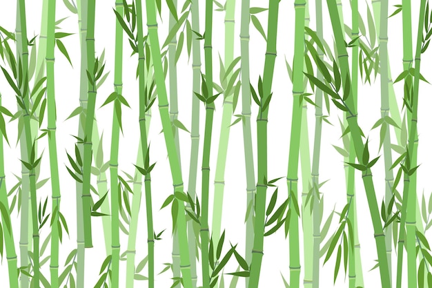 Cartoon Bamboo Forest Landscape Background Vector