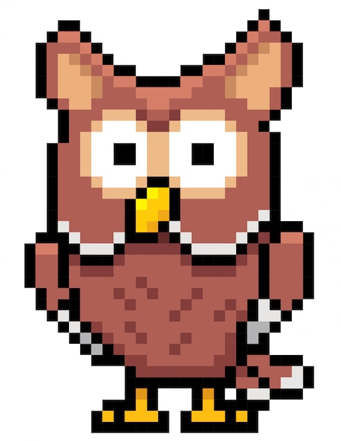 Cartoon Owl  Pixel design