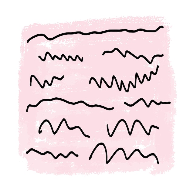 Cartoon scroll with a letter handwriting on a pink background
