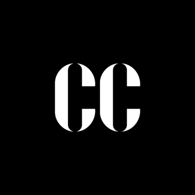 cc c c letter logo design initial letter cc uppercase monogram logo white color cc logo c c design cc c cx9