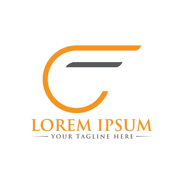 cf letter logo design unique and professional cf fc letter logo design