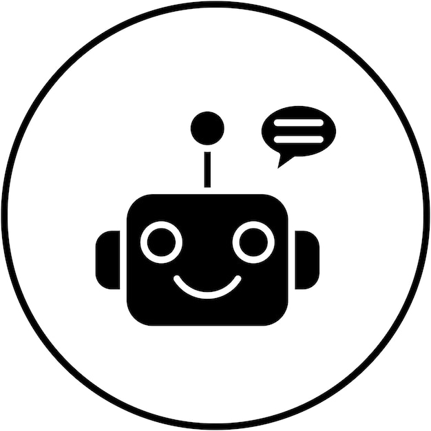 Chatbot vector icon Can be used for Communications iconset
