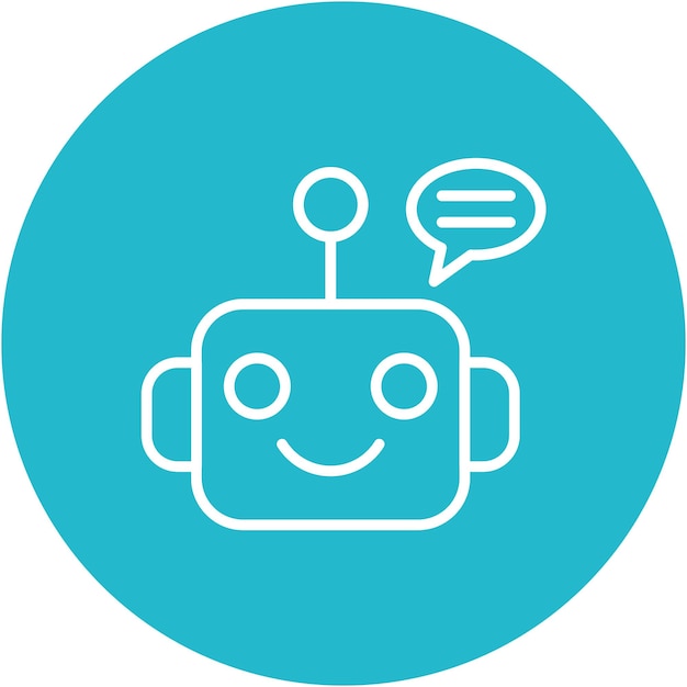 Chatbot Vector Illustration Style