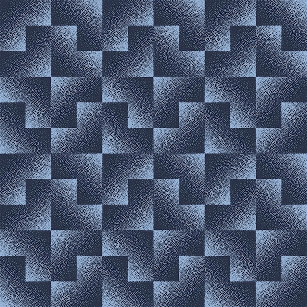 Chevron Geometric Seamless Pattern Trend Vector Dark Blue Abstract Background