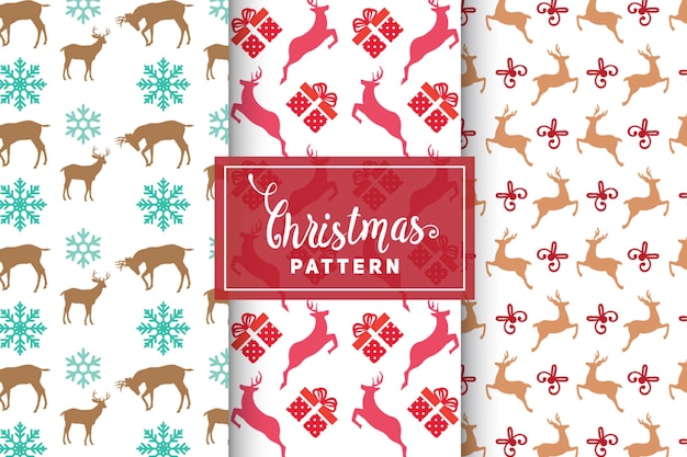 Christmas Vector Patterns. Simple, Minimalist Designs. EPS 10, Vector Objects.