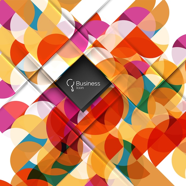 circle and triangle abstract background vector template background for workflow layout diagram number options or web design