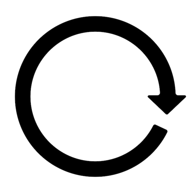 circle arrow icon cycle resumption repeat concept vector illustration